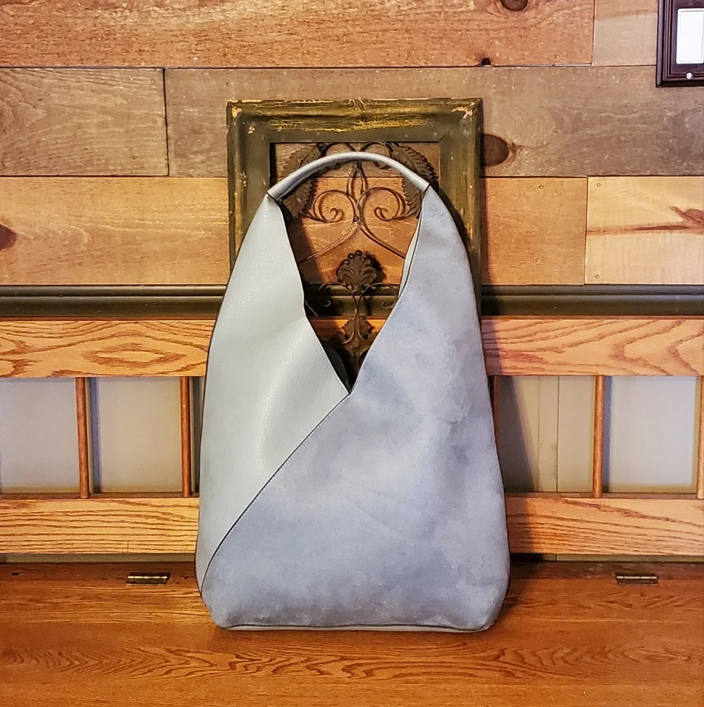 Wonderly Light Blue Oversized Hobo Bag